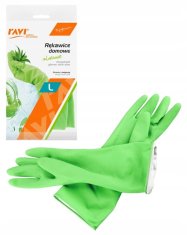 Ravi L latexové čisticí rukavice odolné L opakovaně použitelné aloe vera