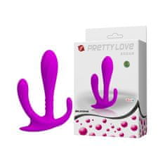 PRETTY LOVE Trojitý Masér Pro Ženy Plug Silikonové Dildo