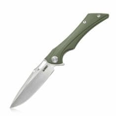 KUBEY KB245B Raven Green kapesní nůž 9,5 cm, zelená, G10, spona