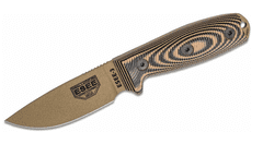 ESEE 3PMDE-005 Model 3 3D Dark Earth nůž na přežití 8,8 cm, G10, černohnědá, černé pouzdro