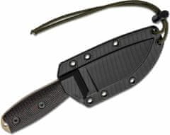 ESEE 3PMDT-004 MODEL 3 taktický outdoorový nůž 8,8 cm, písková, černo-červená, G10, pouzdro Kydex