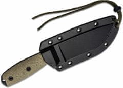 ESEE 4PB-017 Model 4 nůž na přežití 11,4 cm, černá, zelená, Micarta, černé plastové pouzdro