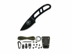 ESEE CAN-B-KIT-E Black Candir malý nůž na krk 5 cm, černá, pouzdro, sada na přežití