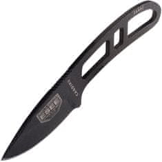 ESEE CAN-BE Black Candiru nůž na krk 5,1 cm, celočerná, uhlíková ocel, plastové pouzdro