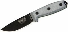 ESEE ESEE-3P-B univerzální taktický nůž 9,8 cm, černá, šedá, Micarta, plastové pouzdro černé