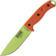 ESEE ESEE-5P-VG-E Model 5 nůž na přežití 13,3 cm, zelená, oranžová, G10, pouzdro Kydex