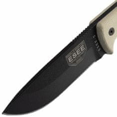 ESEE ESEE-5P-KO-E Plain Edge, No Sheathing, Black Blade