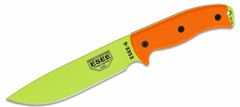 ESEE ESEE-6P-VG Plain Edge všestranný nůž 16,5 cm, zelená, oranžová, G10, pouzdro