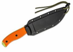 ESEE ESEE-6P-VG Plain Edge všestranný nůž 16,5 cm, zelená, oranžová, G10, pouzdro