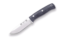 Joker CM111-P Lynx vnější nůž 10,5 cm, černá, Micarta, kožené pouzdro, křesadlo, šňůrka