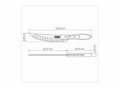 Tramontina 21180/198 Churrasco Polywood Nůž na maso 20cm, hnědá