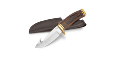 Buck BU-0191BRG 191 Zipper lovecký nůž s vyvrhovacím hákem 10,8 cm, DymaLux, kožené pouzdro
