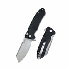 KUBEY KU336E Creyon Small Black kapesní nůž 7,3 cm, černá, G10, spona