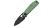 KUBEY KU2104C Hyde kapesní nůž 7,5 cm, černá, světle zelená Jade, G10, spona