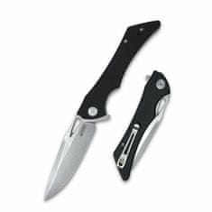 KUBEY KB245D Raven Black kapesní nůž 9 cm, černá, G10, spona