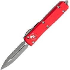 Microtech 122-12APRD Ultratech Red Full Serrated automatický nůž 8,8cm, Apocalyptic, červená, hliník