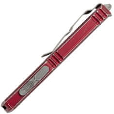 Microtech 122-12DMR Ultratech Merlot Full Serrated automatický nůž 8,8cm, Stonewash, červená, hliník