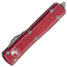 Microtech 122-12DMR Ultratech Merlot Full Serrated automatický nůž 8,8cm, Stonewash, červená, hliník