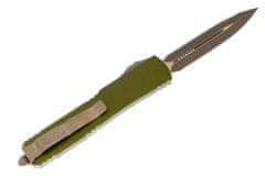 Microtech 122-15APOD Ultratech Apocalyptic Bronze Green automatický nůž 8,6 cm, zelená, hliník