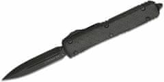 Microtech 122-1DLCTCFS Ultratech automatický nůž 8,8 cm, celočerná, hliník, uhlíkové vlákno