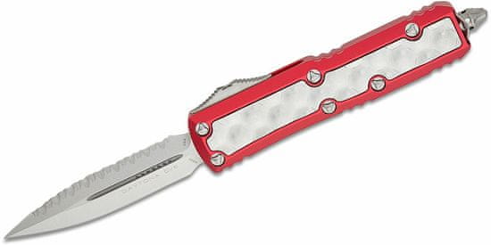 Microtech 126-12RDBIS Utx-85 Daytona Red automatický nůž 7,9cm, Stonewash, červená, titan, hliník