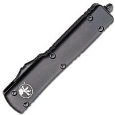 Microtech 148-2T UTX-70 Black Tactical Partial Serrated automatický nůž 6,1 cm, celočerná, hliník