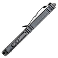 Microtech 148-2T UTX-70 Black Tactical Partial Serrated automatický nůž 6,1 cm, celočerná, hliník