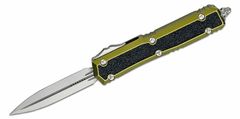 Microtech 206-10ODS Makora Standard automatický nůž 8,4 cm, Stonewash, černá, zelená, hliník