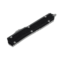 Microtech 206-10S Makora Standard automatický nůž 8,4 cm, Stonewash, černá, hliník