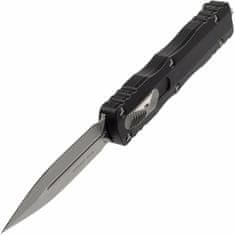 Microtech 225-10 Dirac Standard automatický nůž 7,4 cm, Stonewash, černá, hliník 