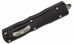 Microtech 227-12 Dirac Delta Serrated Standard automatický nůž 9,6 cm, Stonewash, černá, hliník