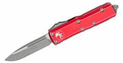 Microtech 231-10DRD UTX-85 Standard Distres. Red automatický nůž 7,6 cm, Stonewash, červená, hliník