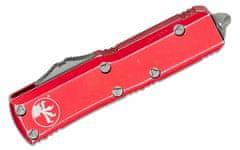 Microtech 231-10DRD UTX-85 Standard Distres. Red automatický nůž 7,6 cm, Stonewash, červená, hliník