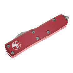 Microtech 231-10RD UTX-85 Standard Red automatický nůž 7,6 cm, Stonewash, červená, hliník