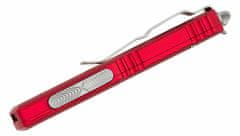 Microtech 231-11RD UTX-85 Partial Serrated Red automatický nůž 7,6 cm, Stonewash, červená, hliník