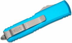 Microtech 232-5TQ UTX-85 Satin Partial Serration Turquoise automatický nůž 7,6 cm, tyrkysová, hliník