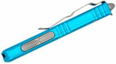 Microtech 232-5TQ UTX-85 Satin Partial Serration Turquoise automatický nůž 7,6 cm, tyrkysová, hliník