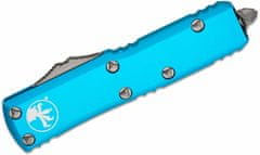 Microtech 232-5TQ UTX-85 Satin Partial Serration Turquoise automatický nůž 7,6 cm, tyrkysová, hliník