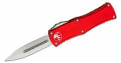 Microtech 702-10RD HERA Stonewash Red automatický nůž 7,6 cm, červená, hliník 