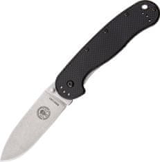 ESEE BRK1301 Avispa Black kapesní outdoorový nůž 8,9 cm, Stonewash, černá, GRN