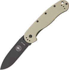 ESEE BRK1301DTB Avispa Desert Tan kapesní outdoorový nůž 8,9 cm, černá, písková, GRN