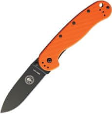 ESEE BRK1301ORB Avispa Black Orange kapesní outdoorový nůž 8,9 cm, černá, oranžová, FRN