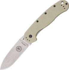 ESEE BRK1302DT Avispa Tan kapesní nůž 8,9 cm, Stonewash, písková, FRN