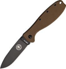 ESEE BRKR1CBB Zancudo Black Coyote brown kapesní nůž 7,7 cm, černá, hnědá, FRN