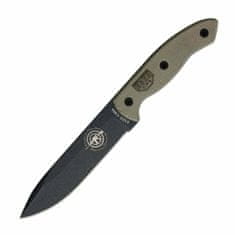 ESEE ESCM6TGM CM6 Combat Tactical taktický nůž 15 cm, černá, zelená, Micarta, pouzdro Kydex