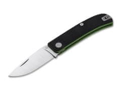 Manly MAN-01ML051 WASP BLACK/TOXIC kapesní nůž 7,1 cm, černo-zelená, G10