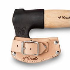 Roselli R850 Axe Long Handle Kempová sekera 9 cm, dřevo břízy, kožené pouzdro