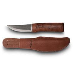 Roselli RW200 Hunting knife UHC lovecký nůž 10 cm, dřevo břízy, kožené pouzdro