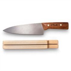 Roselli RW755 Chef knife UHC šéfkuchařský nůž 21 cm, dřevo břízy, dřevěný stojan