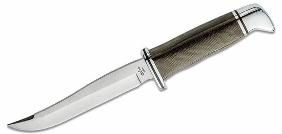 Buck BU-0105GRS1 Pathfinder Pro univerzální nůž 12,7 cm, zelená, Micarta, kov, kožené pouzdro